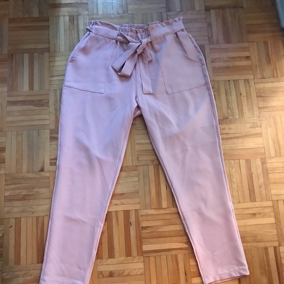Pink paperbag pants-Size XL - Picture 7 of 7